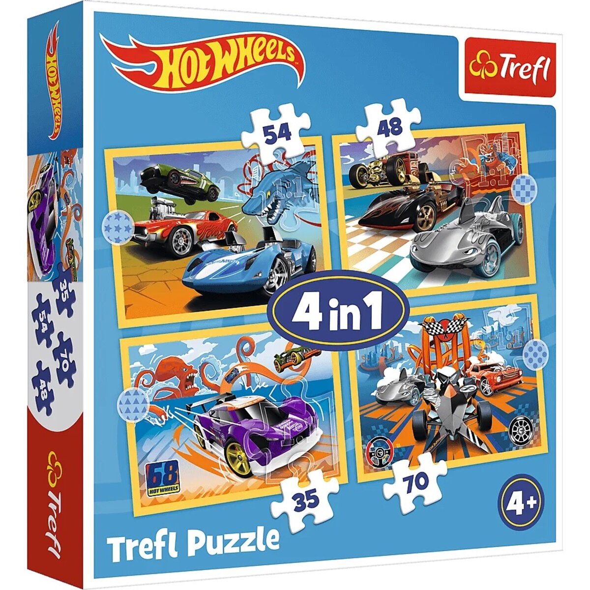 TREFL galvosūkis 4in1 Hot Wheels Vehicles