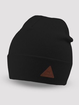 NOVITI Dviguba dryžuota kepurė, juoda 46-54cm