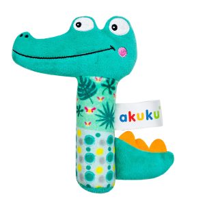 AKUKU Crocodile girgždantis barškutis