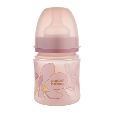 CANPOL EasyStart buteliukas nuo pilvo dieglių 120ml GOLD rožinis