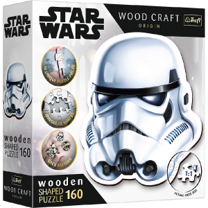 TREFL Medinė dėlionė Star Wars 160 Stormtrooper šalmas