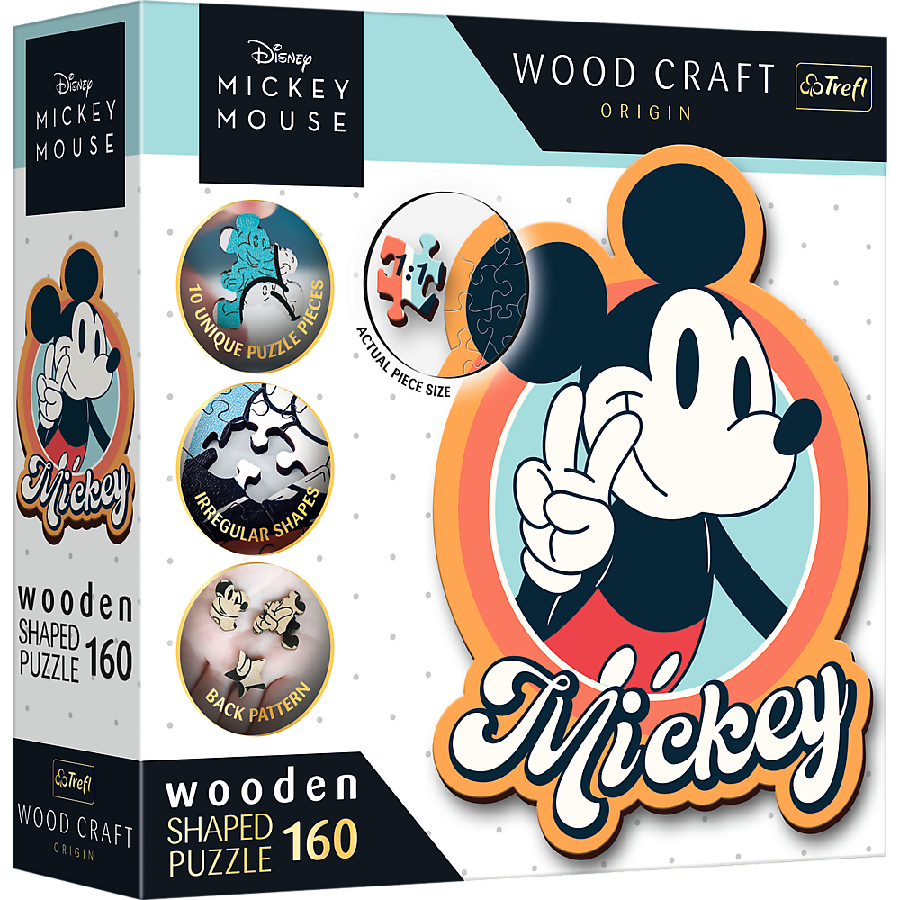 TREFL Medinė dėlionė Mickey Mouse 160 Retro