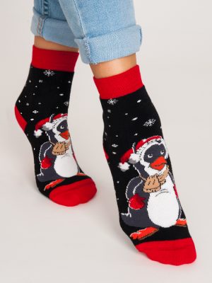 NOVITI Kilpinės kojinės XMAS Penguin 27/30