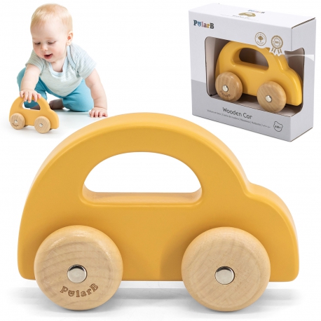 VIGA PolarB Yellow medinis žaislinis automobilis - Image 2