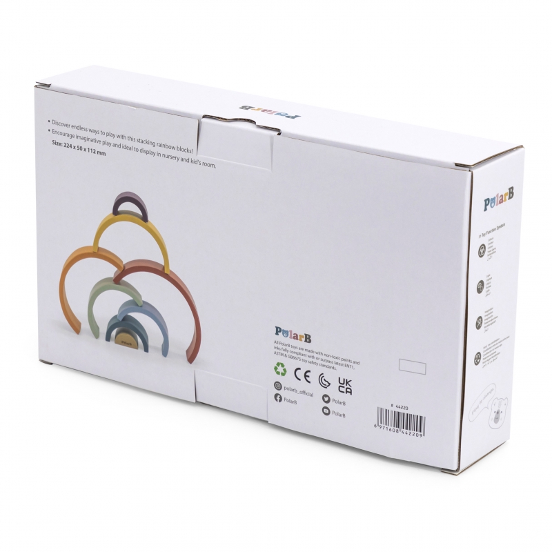 VIGA PolarB medinė vaivorykštės dėlionė - Image 8