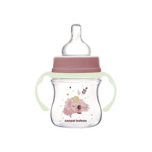 CANPOL Buteliukas nuo pilvo dieglių 120 ml EasyStart Sleepy Koala rožinis