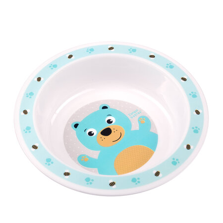 CANPOL Cute Animals turkio spalvos plastikinis dubuo