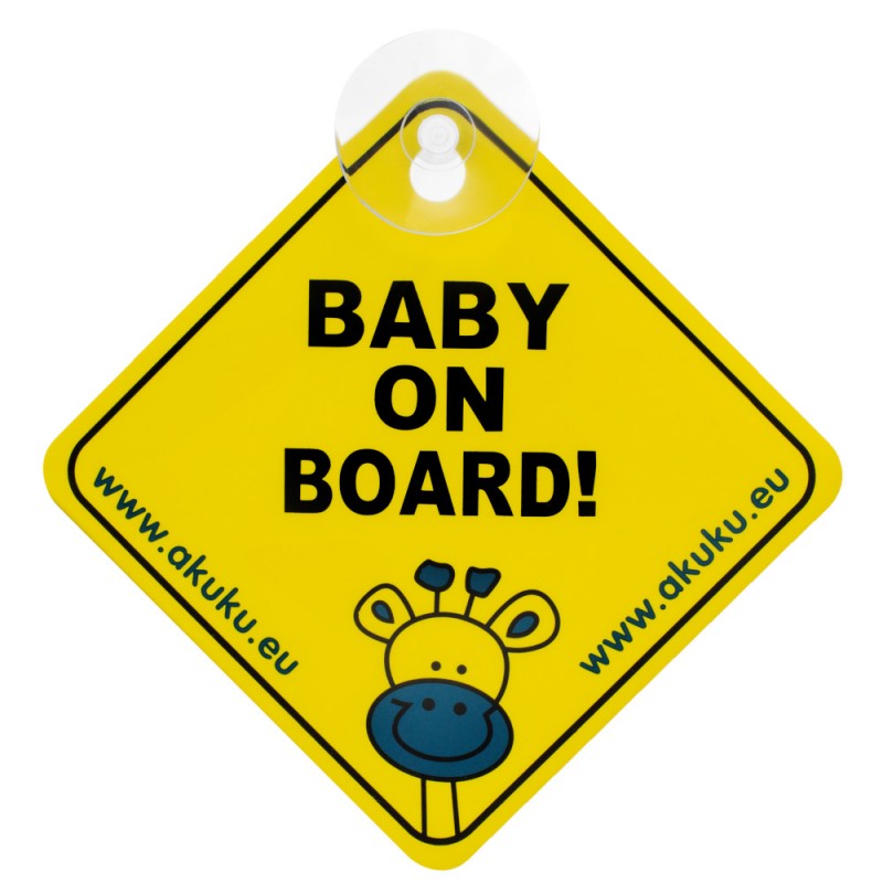 AKUKU BABY ON BOARD pakabukas/siurbtukas