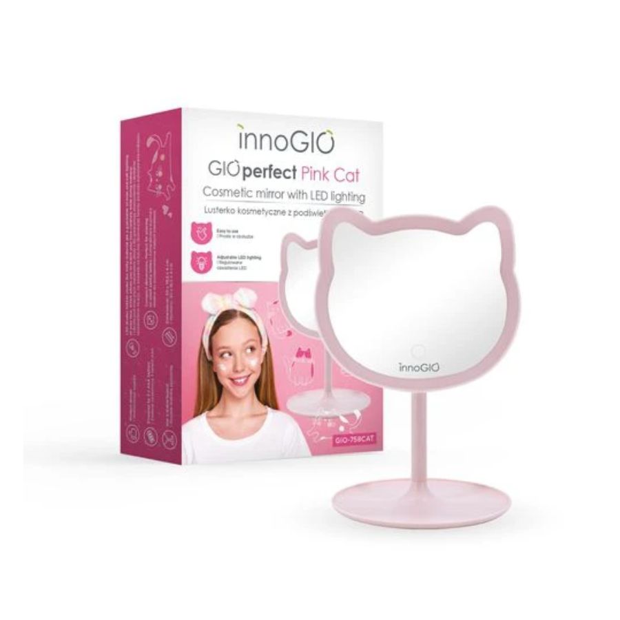 INNOGIO AT GIOperfect Pink Cat kosmetinis veidrodis