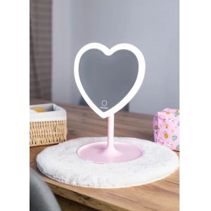INNOGIO EART GIOperfect Pink Heart kosmetinis veidrodis