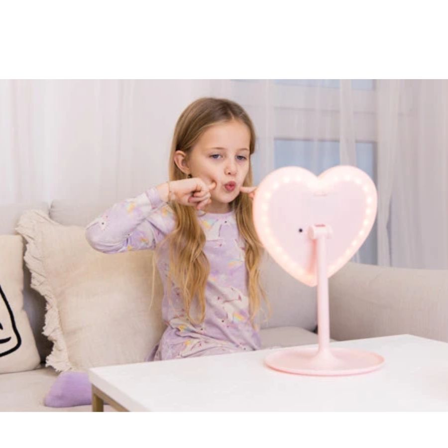 INNOGIO EART GIOperfect Pink Heart kosmetinis veidrodis - Image 3