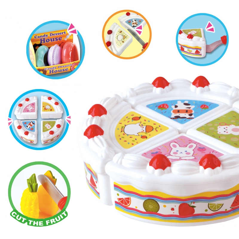 WOOPIE Gimtadienio tortas ir pjaustomi vaisiai - Image 3