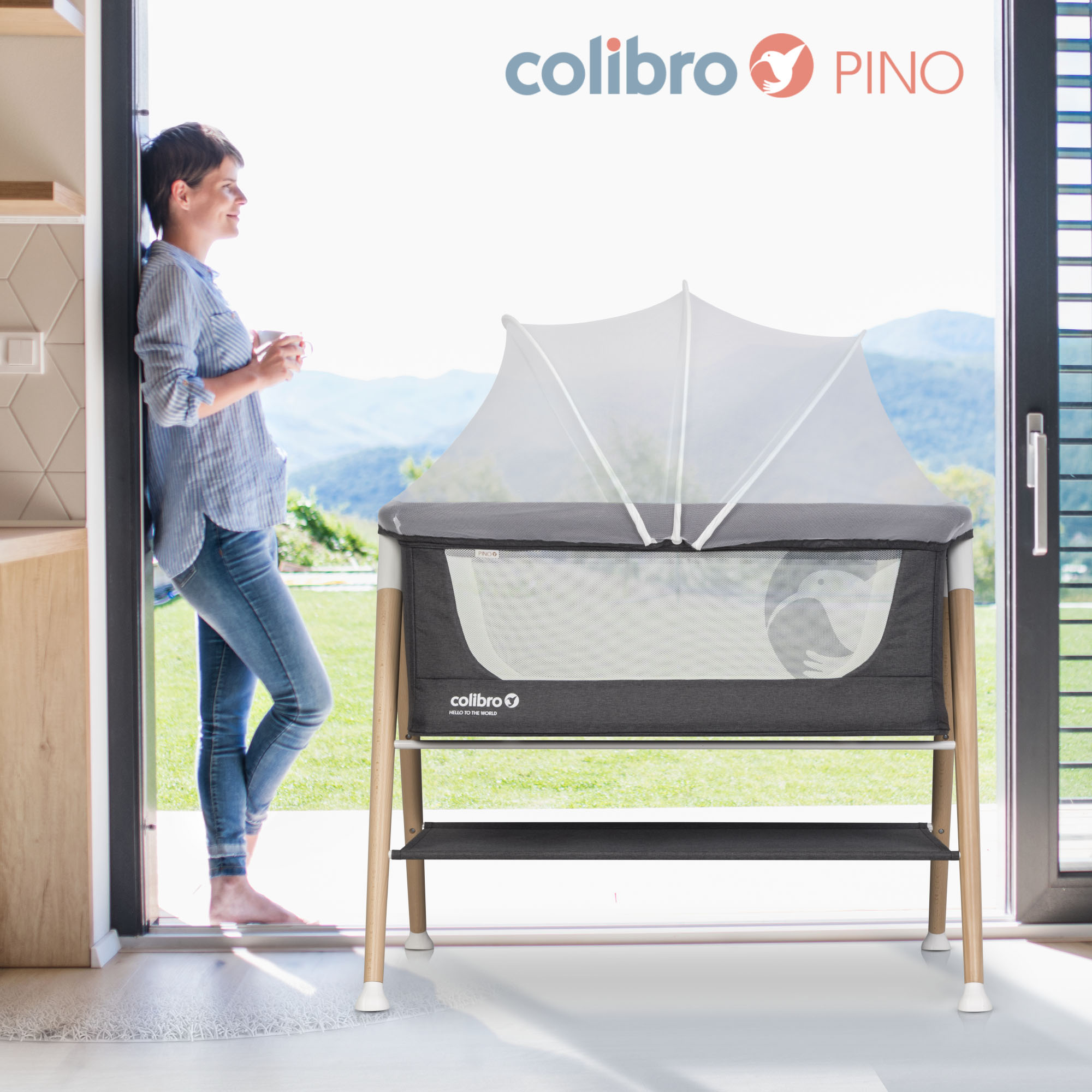 COLIBRO PINO ONYX kūdikio lova