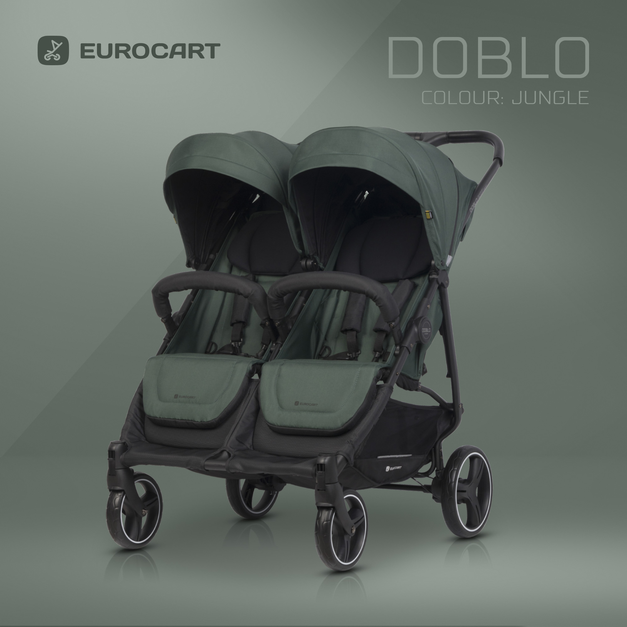 EURO-CART DOBLO JUNGLE kūdikio vežimėlis