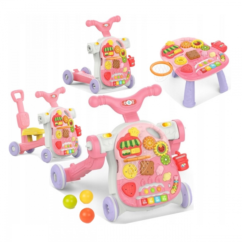 WOOPIE Walker 5in1 Daugiafunkcis rožinis