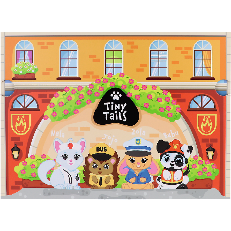 TREFL Medinis žaislas Magnetinė dėžutė - City Tiny Tails