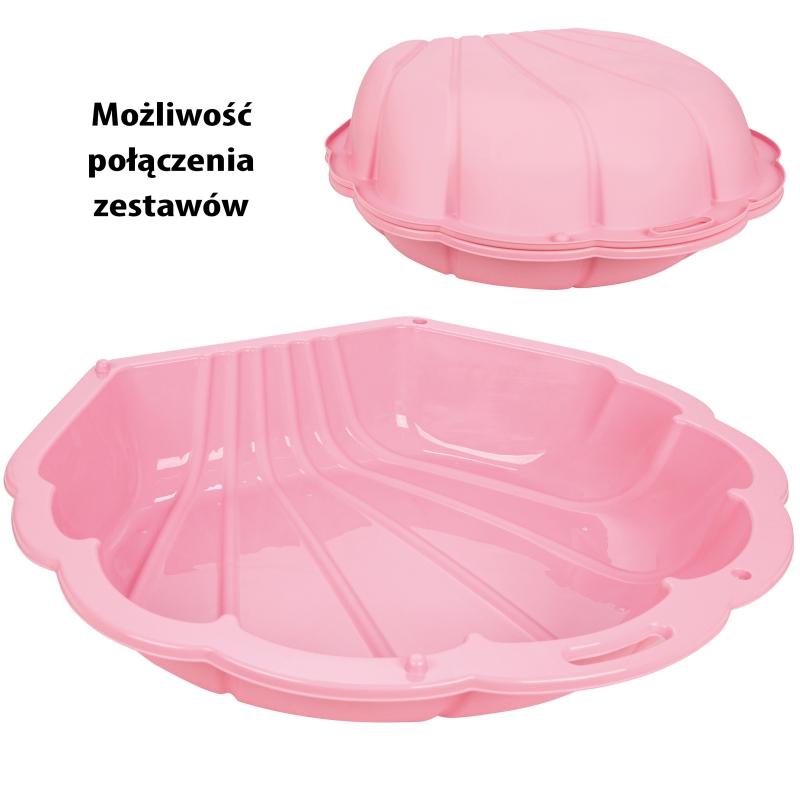 WOOPIE Rožinio apvalkalo smėlio dėžė - Image 2