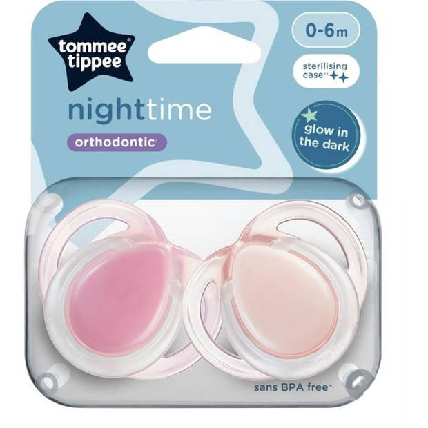 TOMMEE TIPPEE NIGHT TIME čiulptukai 0-6m mix 2 pak. - Image 12