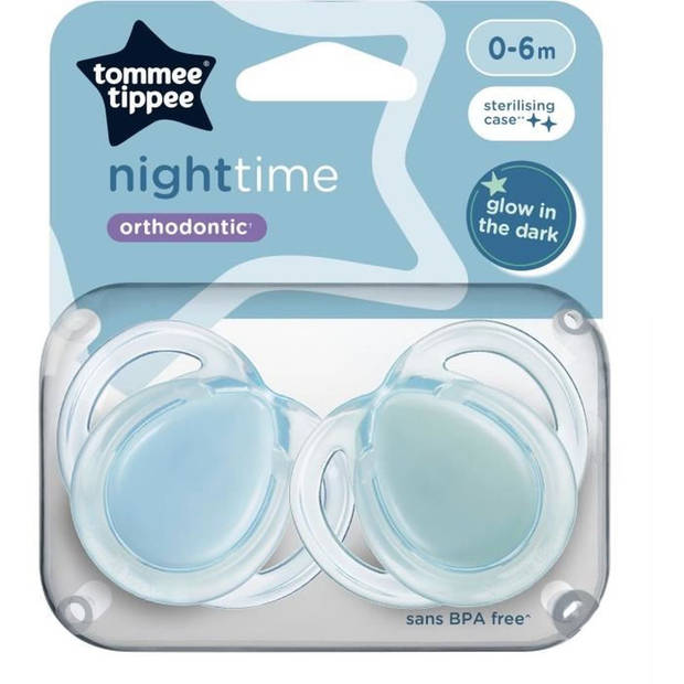 TOMMEE TIPPEE NIGHT TIME čiulptukai 0-6m mix 2 pak. - Image 13
