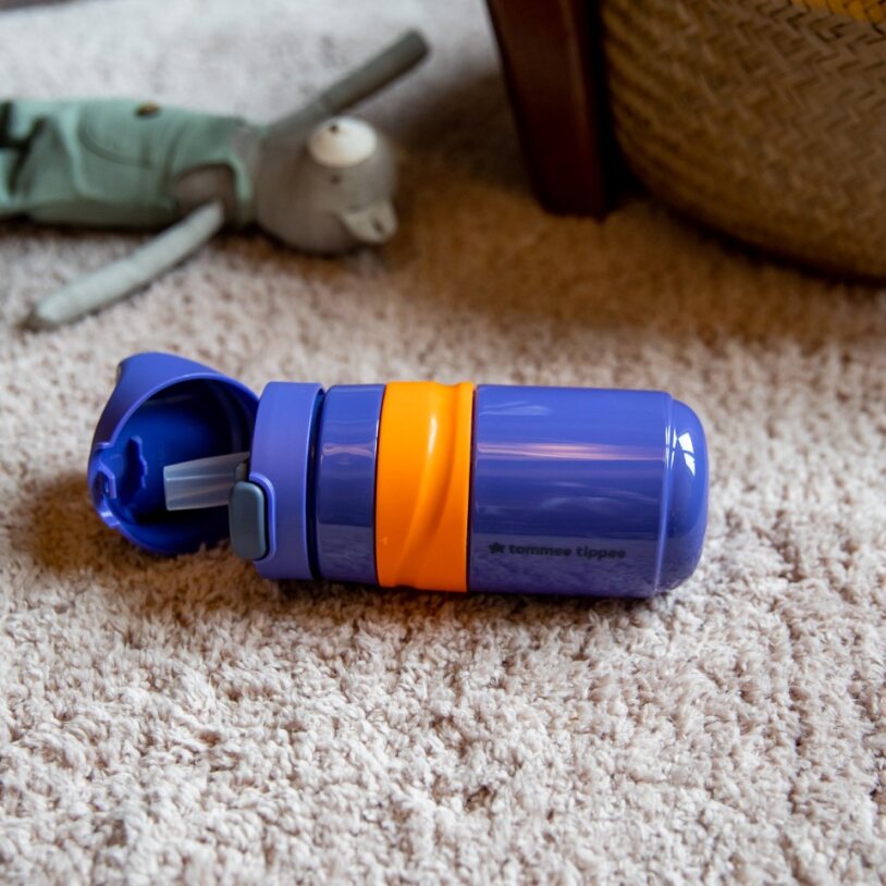 TOMMEE TIPPEE Sportinis vandens butelis 18m+ purpurinis atverčiamas dangtelis - Image 6
