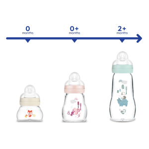 MAM Feel Good Forest 260 ml berniuko stiklinis buteliukas