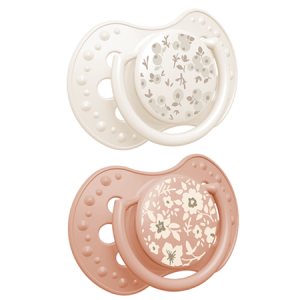 LOVI Dinaminis silikoninis čiulptukas 18+m 2vnt Blossom Ivory Girl