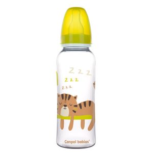 CANPOL Siauras buteliukas 250 ml PP Africa geltona