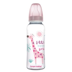 CANPOL Siauras buteliukas 250 ml PP Africa rožinė