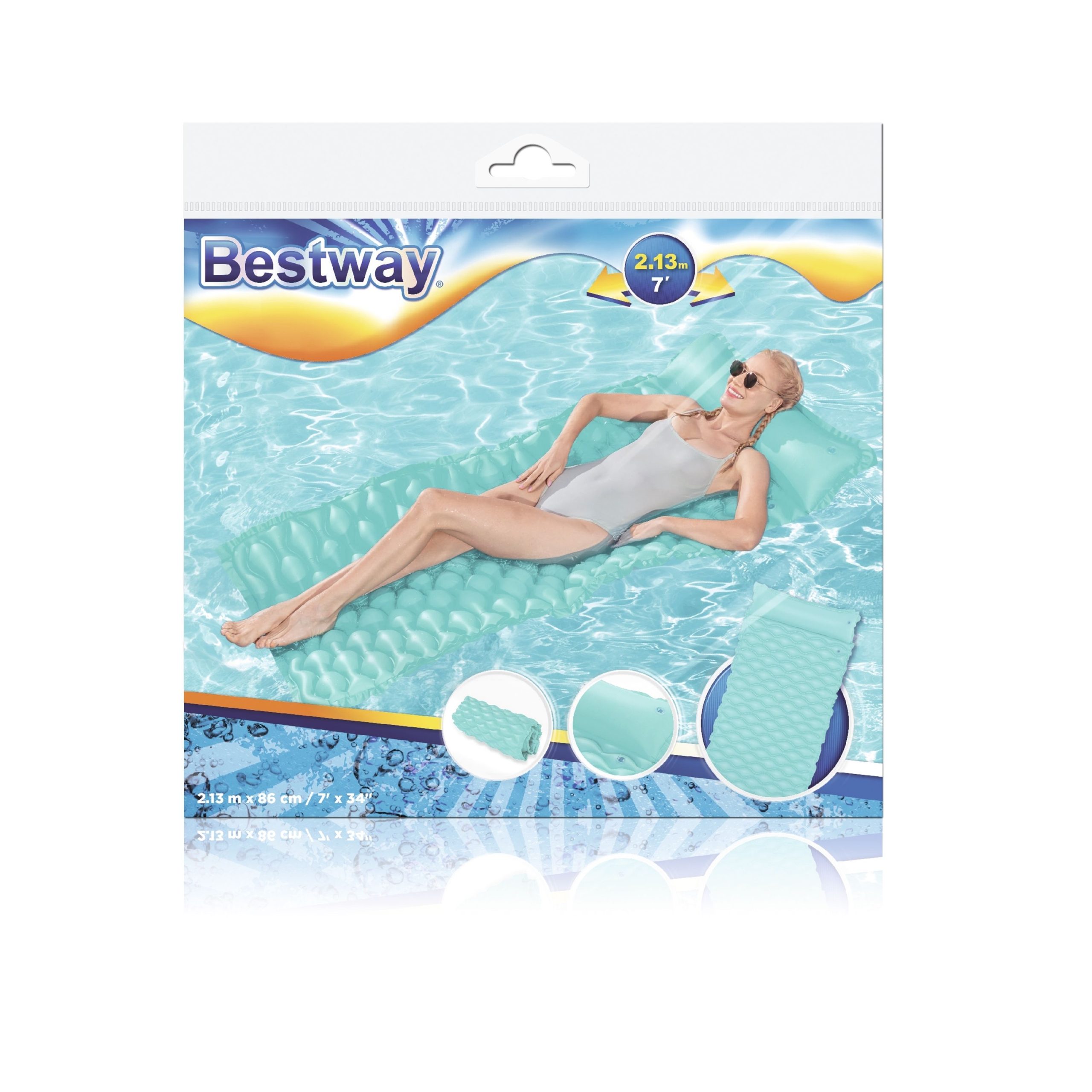 BESTWAY Pripučiamas paplūdimio čiužinys, susuktas, mėtų 2.13x86 - Image 3