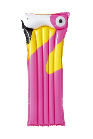 BESTWAY Plaukimo čiužinys Tropical bird rožinis 1.83x76