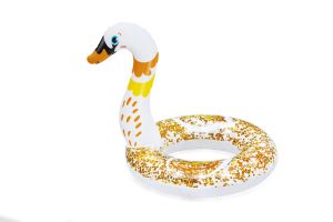 BESTWAY Plaukimo žiedas su blizgučiais Swan 61x58,5