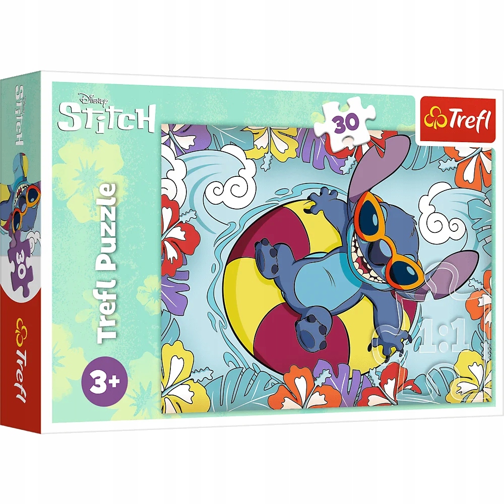 TREFL dėlionė 30 vienetų Lilo & Stitch atostogose