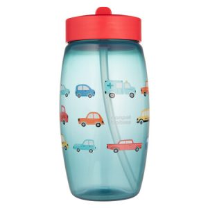 CANPOL Butelis su sulankstomu snapeliu 400 ml Automobiliai