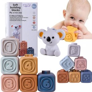 WOOPIE BABY Piramidės sensorinių blokų rinkinys