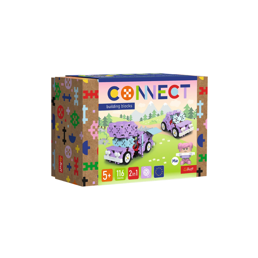 TREFL Connect 2in1 blokeliai - Kemperis / Žavingas automobilis