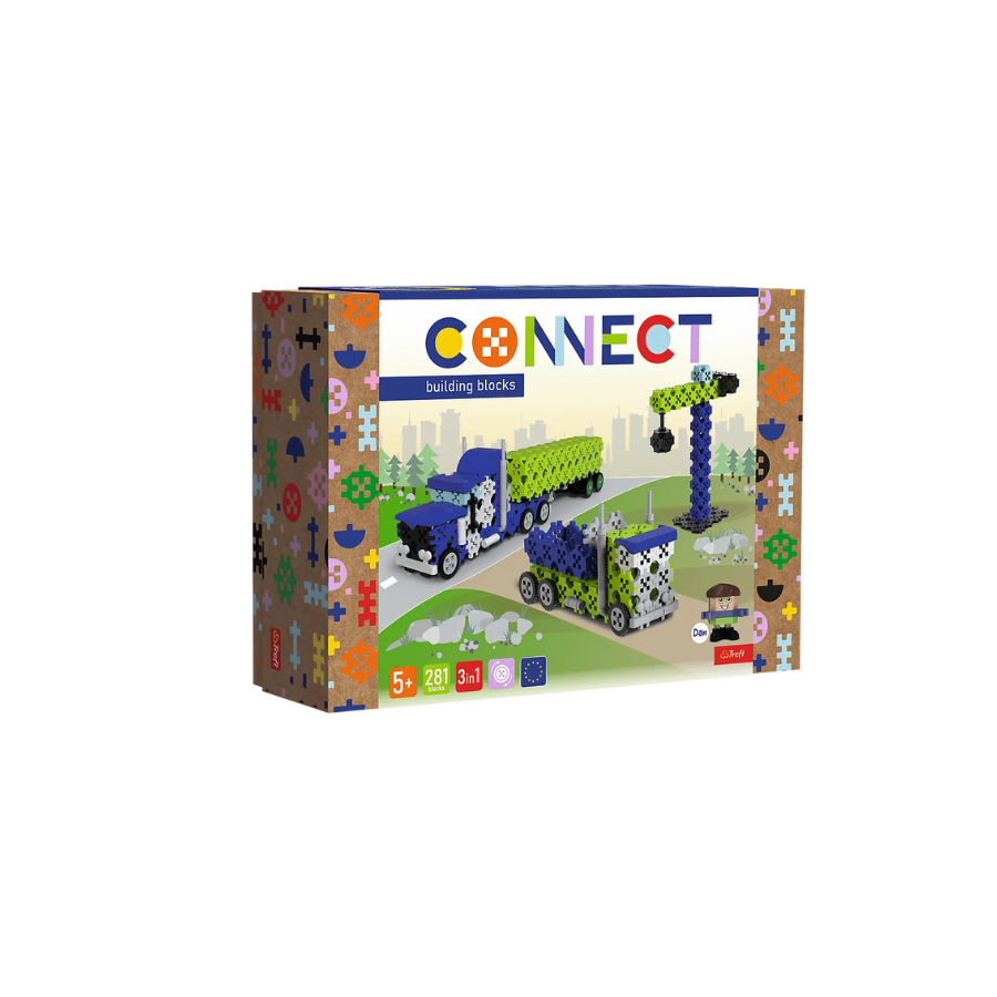 TREFL Connect 2in1 blokai - Sunkvežimis / Statybos aikštelė