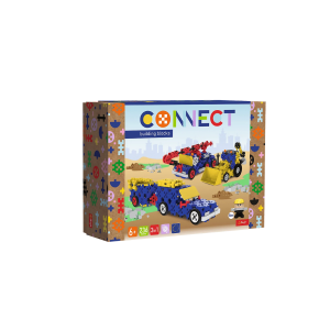 TREFL Connect 2in1 blokai - Statybinės transporto priemonės / visureigis su priekaba