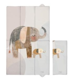 CEBA Sulankstomas vystymo kilimėlis, didelis 50x80 Basic Elephant Family