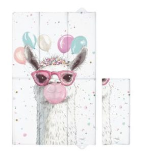 CEBA Sulankstomas vystymo kilimėlis, didelis 50x80 Basic Crazy Lama