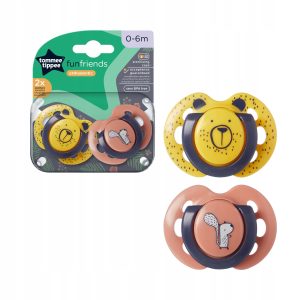TOMMEE TIPPEE FUN FRIENDS čiulptukas 0-6m 2 pak.
