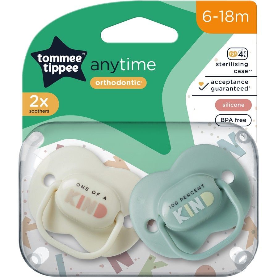 TOMMEE TIPPEE Bet kuriuo laiku čiulptukas 6-18m 2 pak. - Image 2