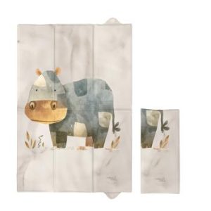 CEBA Sulankstomas vystymo kilimėlis 40x60 Basic Cozy Hippo