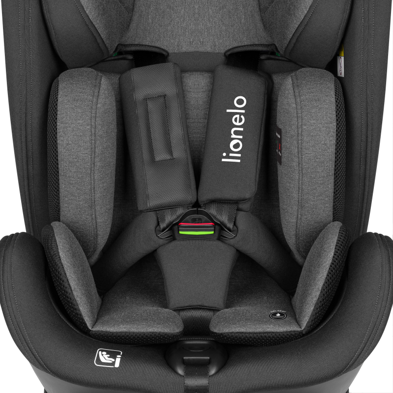 LIONELO Harper i-Size Black Carbon Grey autokėdutė