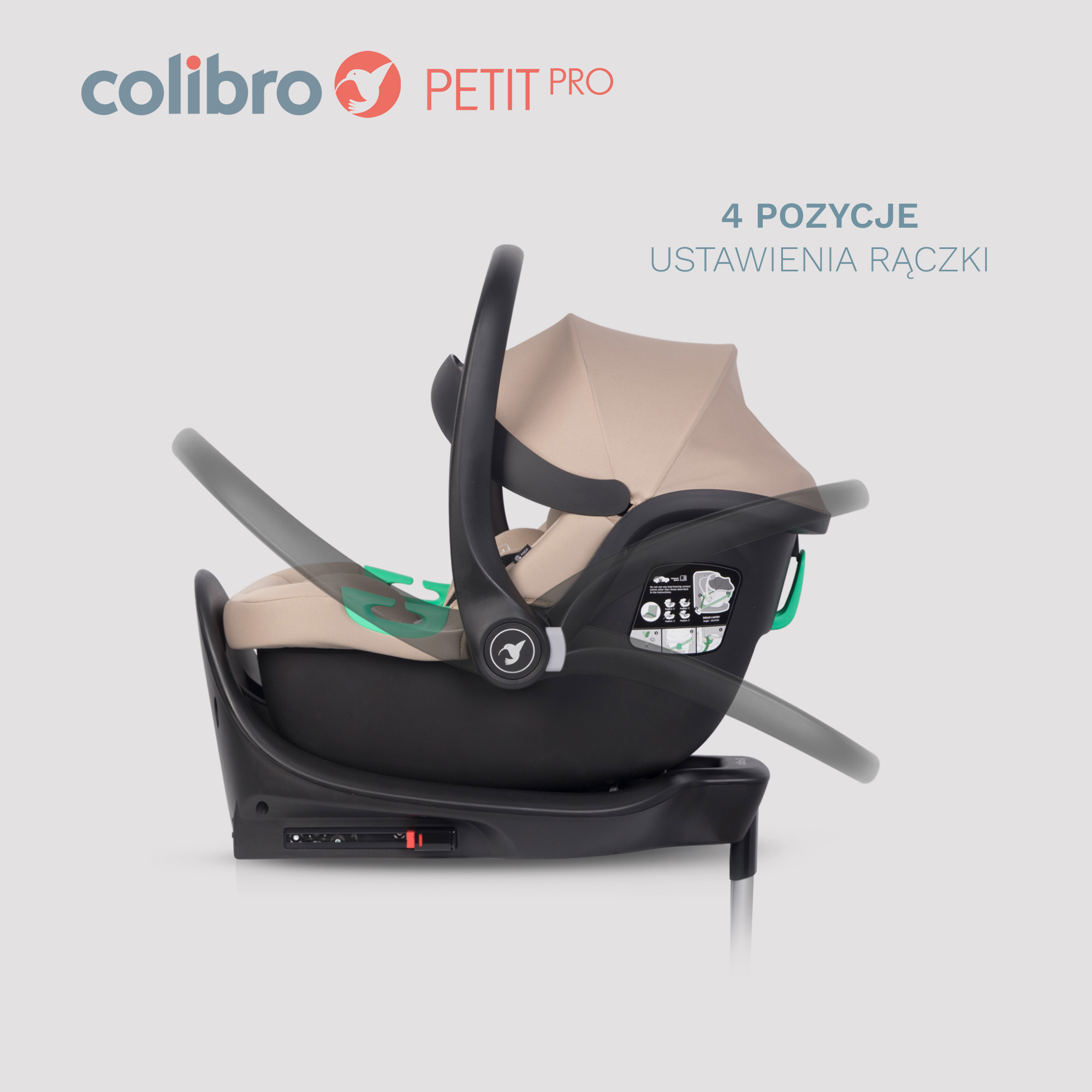 COLIBRO PETIT PRO CAMEL automobilinė kėdutė - Image 10