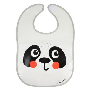 CANPOL Skalbiamas seilinukas su kišene BabiesBoo panda