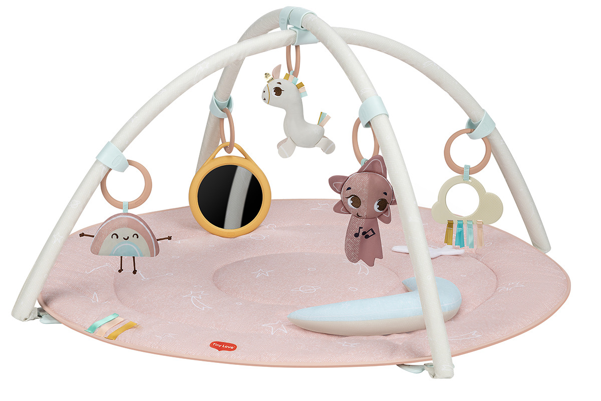 TINY LOVE Gimnastika su juosta ir karusele 2in1 vienaragis