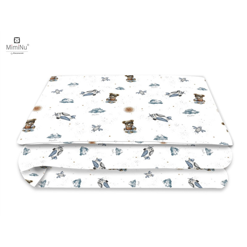 KIECZMERSKI Patalynė C-2 100x135 cm MIMINU DESIGN Meškiukai, mėlyni, 100% medvilnė