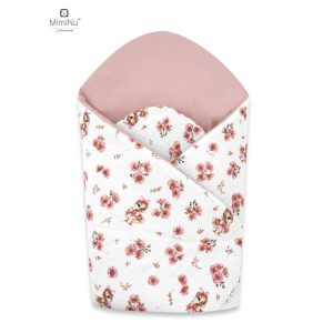 KIECZMERSKI Standintas vystyklas 75x75 cm MIMINU DESIGN Rožiniai ančiukai, 100% medvilnė