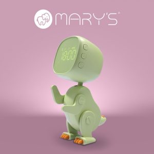 MARY'S Robo Dino žadintuvas žalias