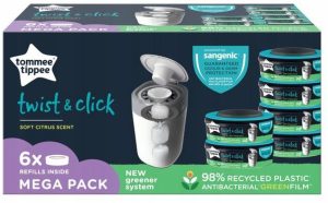 TOMMEE TIPPEE SANGENIC sauskelnių konteinerio įdėklai, 6 pak.